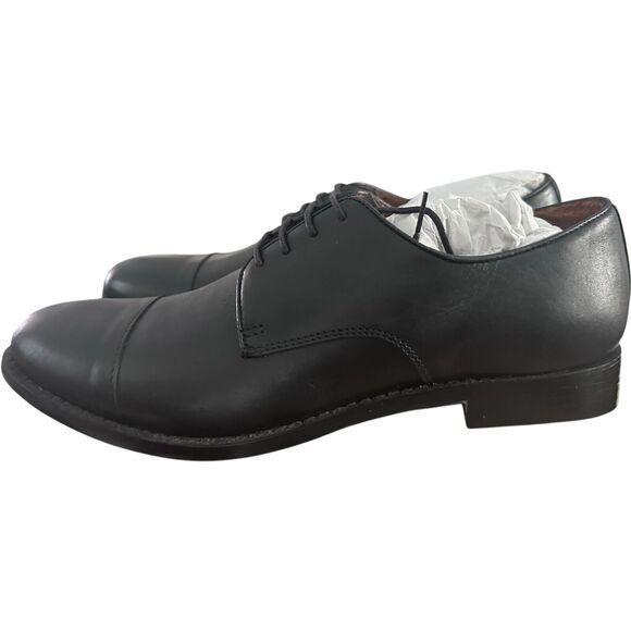 J. Crew Men’s Leather Cap Toe Dress Oxford Shoes Size 11.5M Black NWB BS113 main image 9